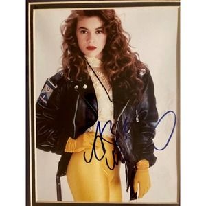 RARE - Vintage 11 x 14 Signed Alyssa Milano Photograph